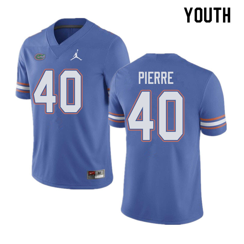 Jordan Brand Youth #40 Jesiah Pierre Florida Gators College Football Jerseys Sale-Blue